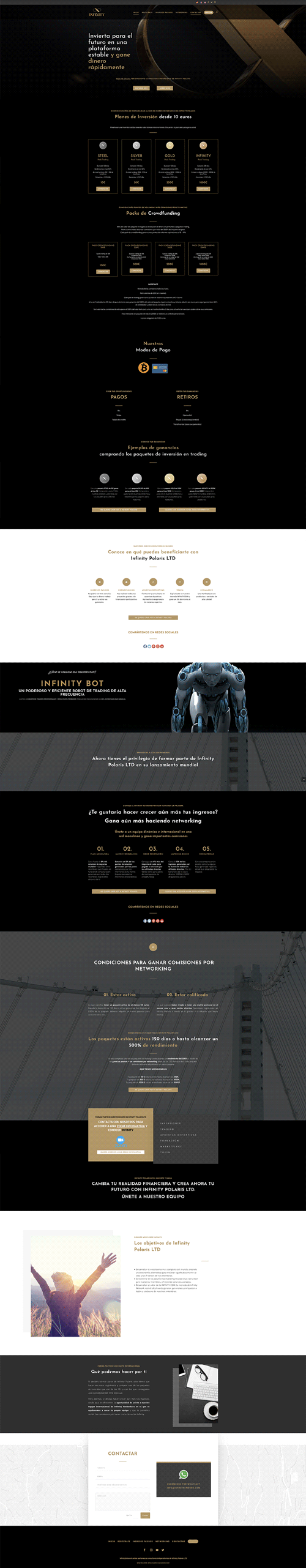 Diseño web para Infinity Network