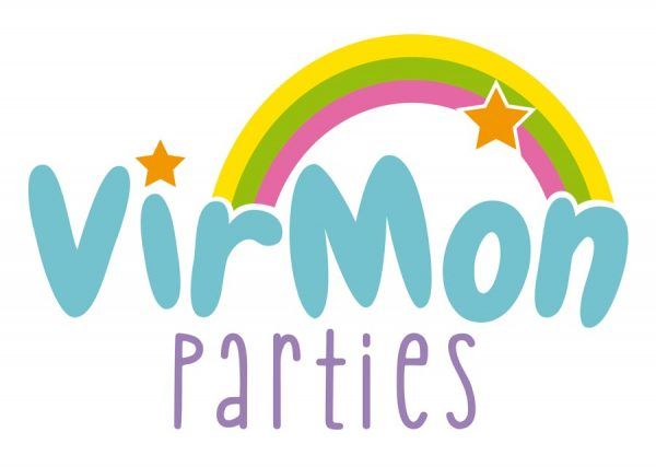 Logotipo Virmon Parties, Diseño de logotipo, diseño de marca, Brillacontunegocio.com